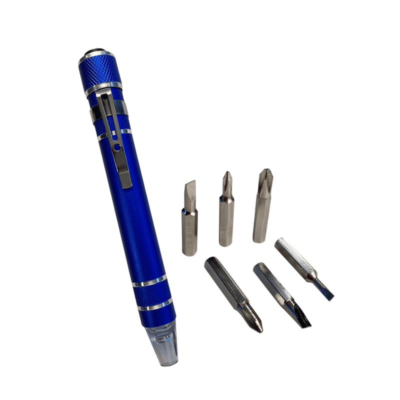 LED Mini Screwdriver with 6 Tips