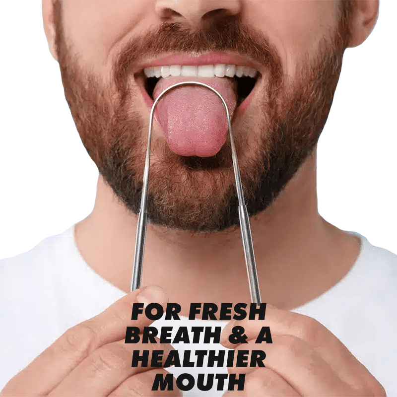 Stainless Steel Tongue Scraper (2 Pack)