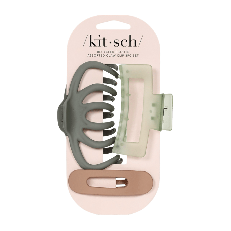 Recycled Plastic Octopus Claw Clips 3pc Set (Multi)