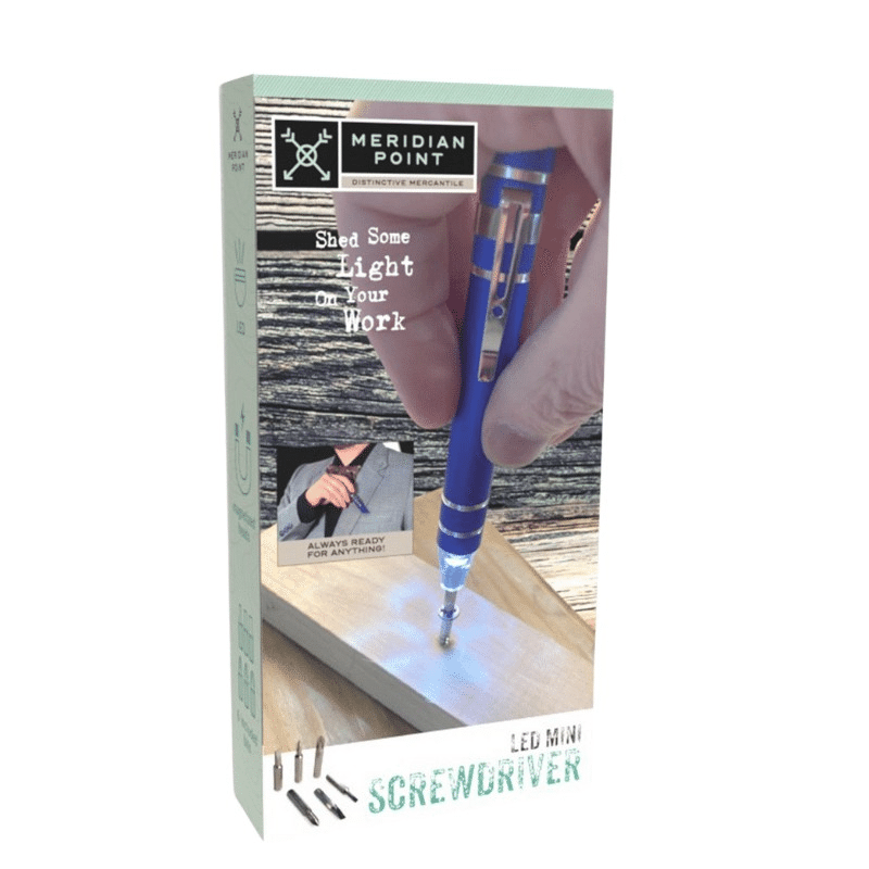 LED Mini Screwdriver with 6 Tips