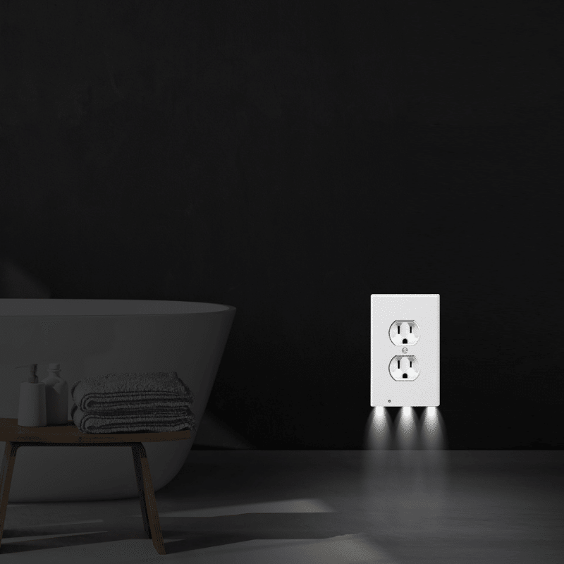 Outlet Cover with Built-In LED Night Light
