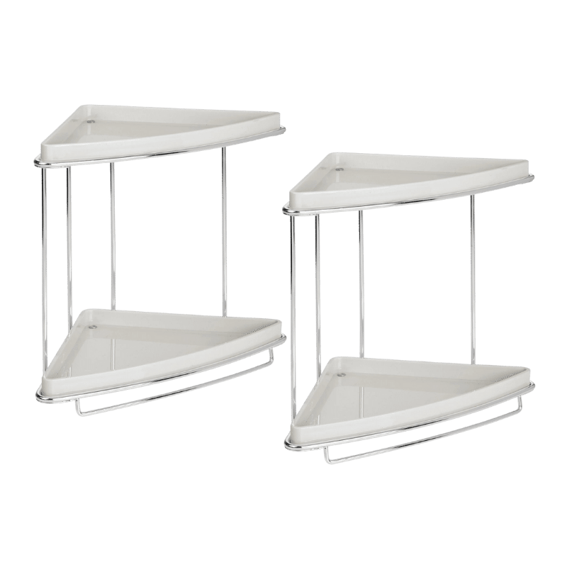 2 Tier Corner Vanity Shelf (2 Pack)