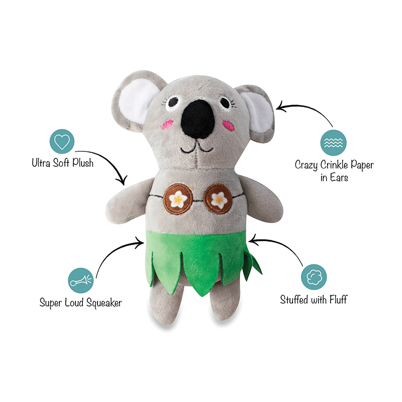 Shake Your Palm Palms Plush Dog Toy