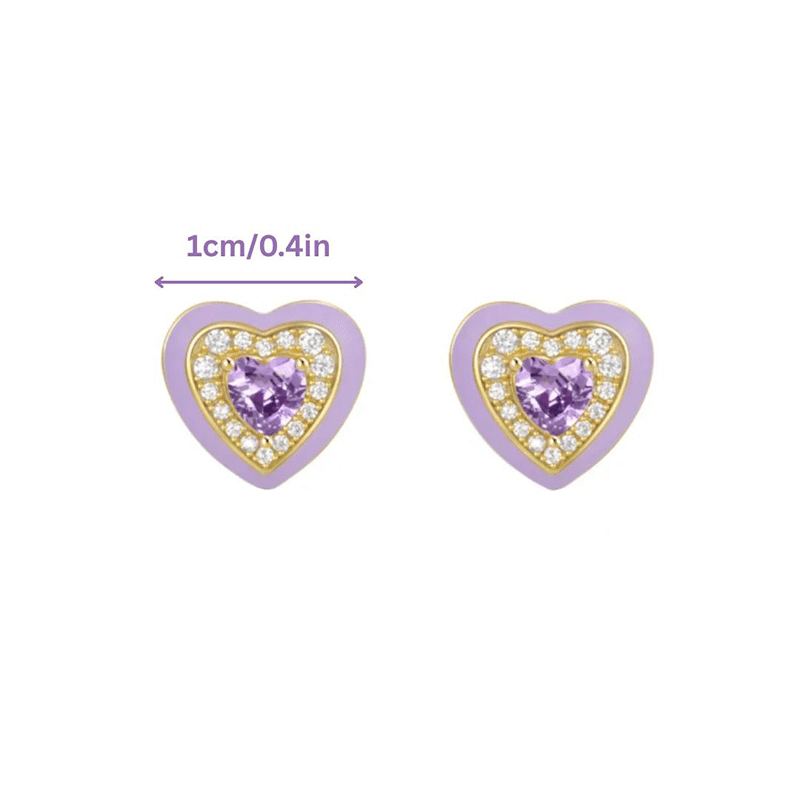 Heart Stud Earrings