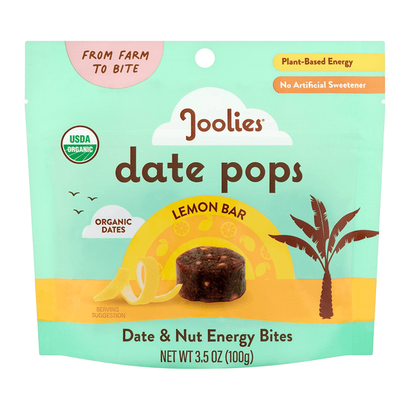 Organic Date Pops, Lemon Bar