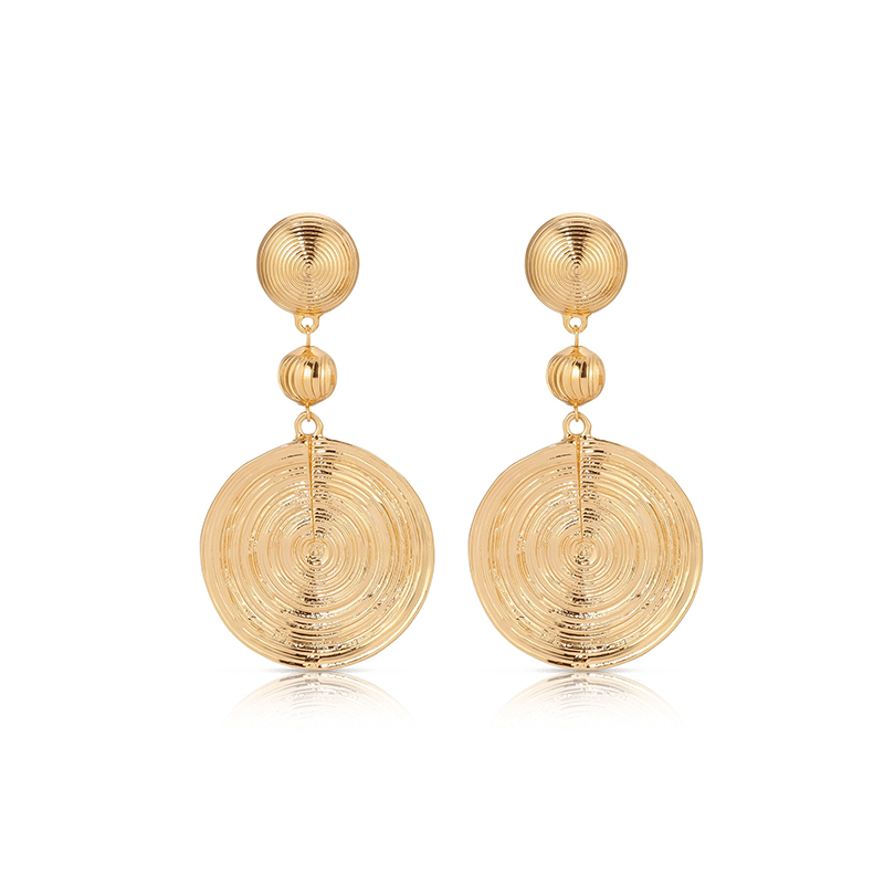 Swirl Pendant Dangle Earrings