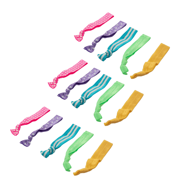 Glow in the Dark Ouchless Hair Ribbon (15 Pack)