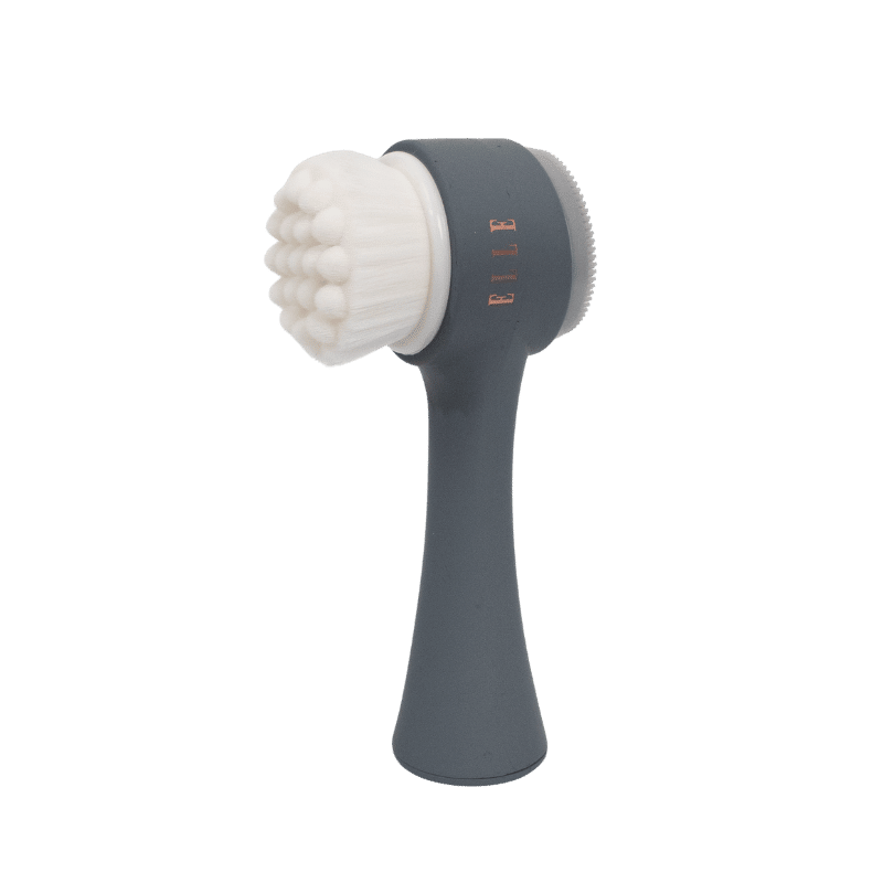 Dual Sided Cleansing Facial Brush with Exfoliator