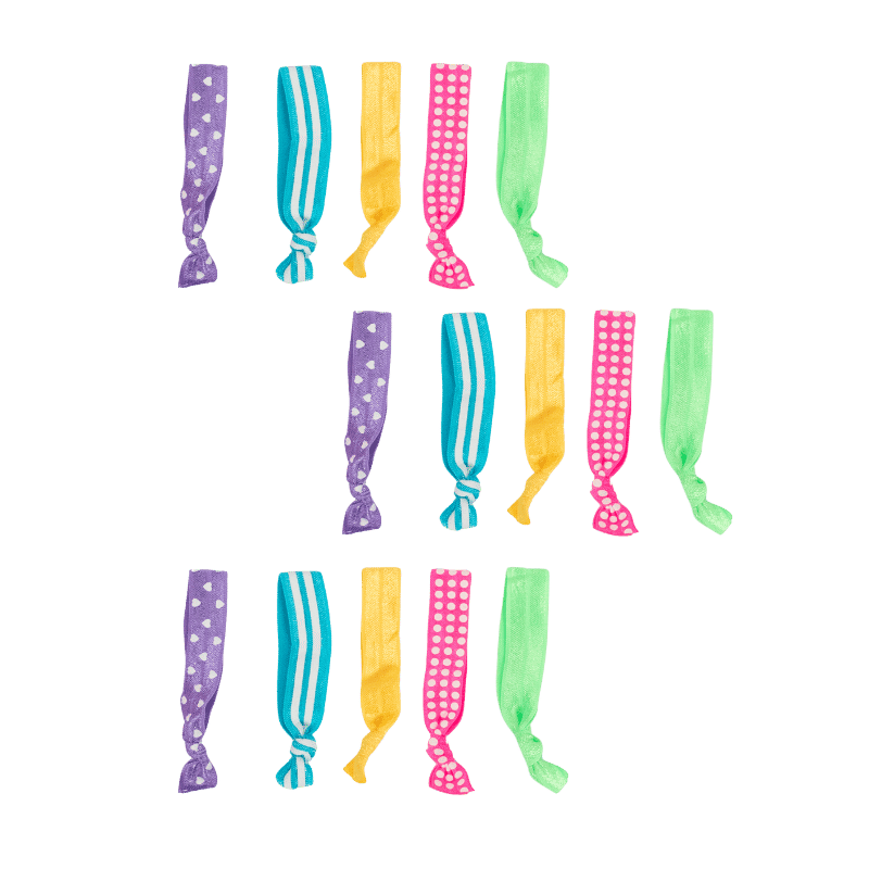 Glow in the Dark Ouchless Hair Ribbon (15 Pack)