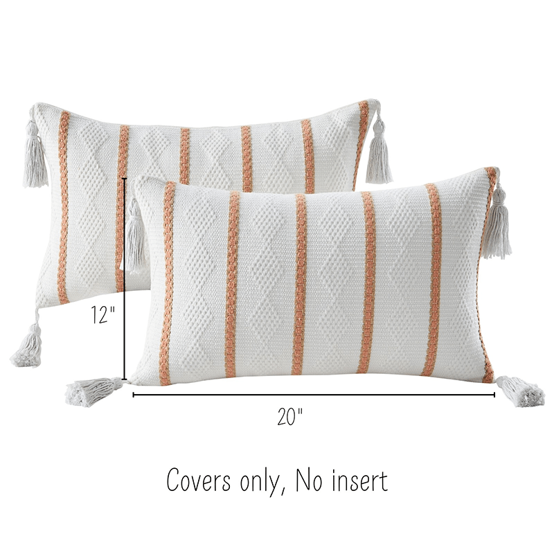Boho Woven Decorative Pillow Cover (2 Pack)