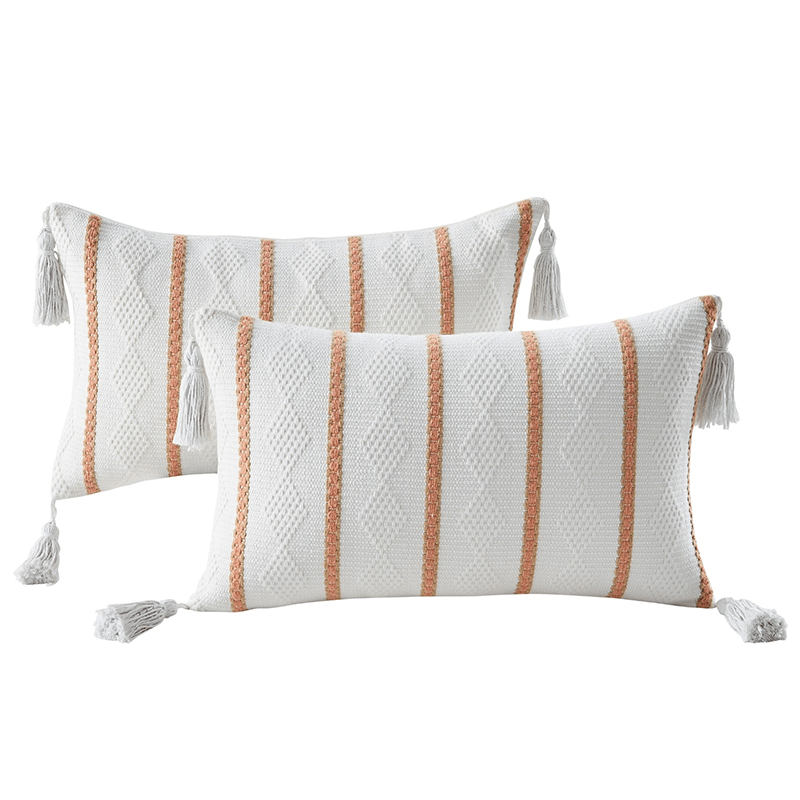 Boho Woven Decorative Pillow Cover (2 Pack)