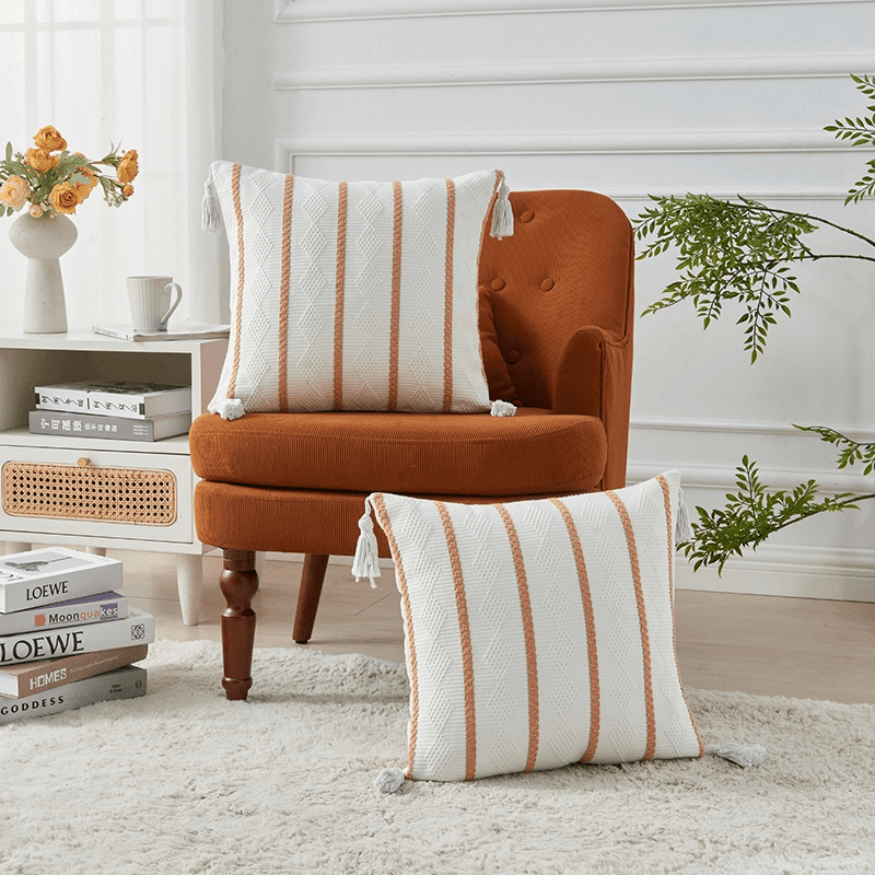 Boho Woven Decorative Pillow Cover (2 Pack)