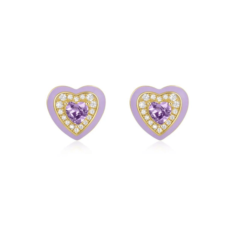 Heart Stud Earrings