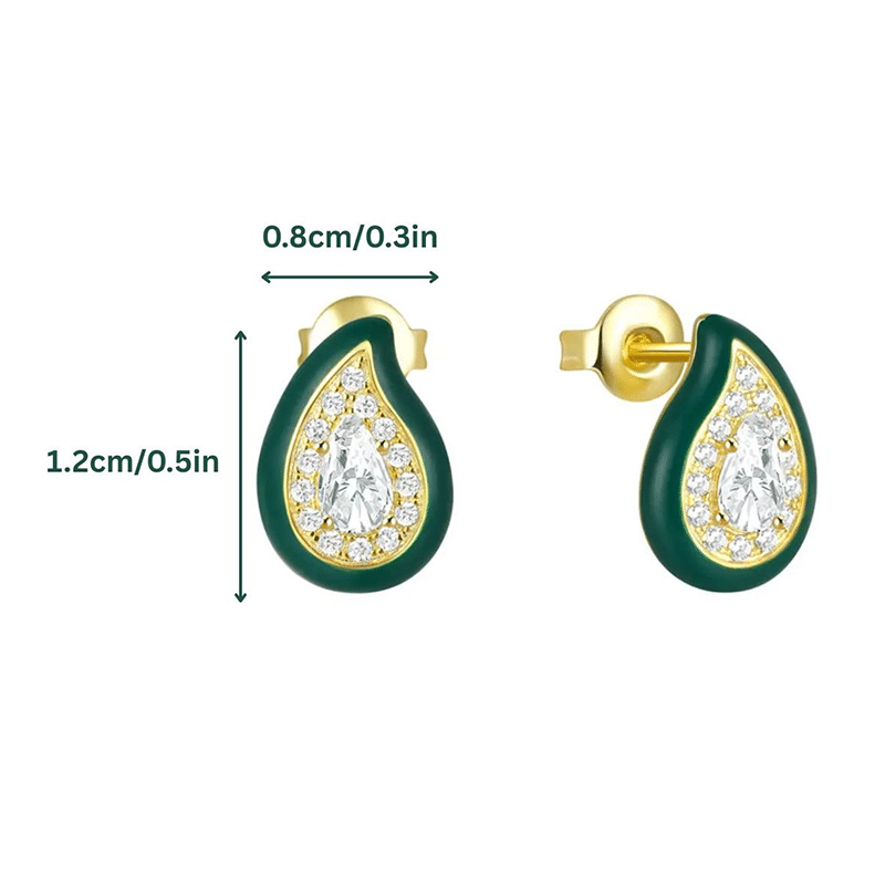 Avocado Stud Earrings
