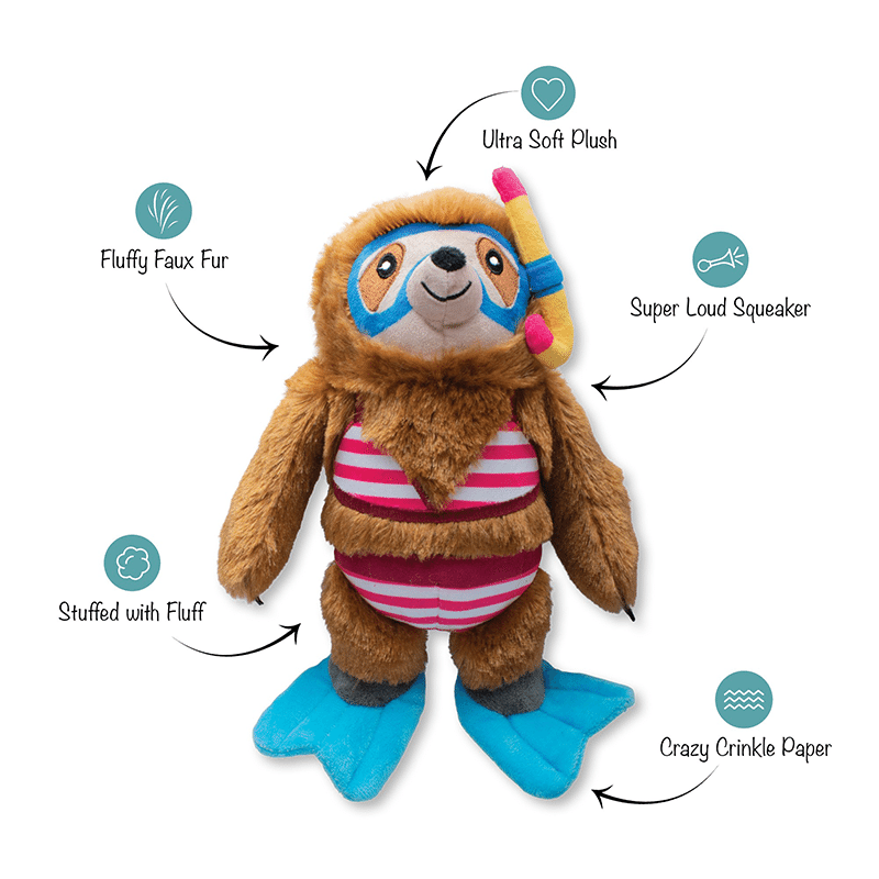 Swimmin' With The Fishies Plush Dog Toy