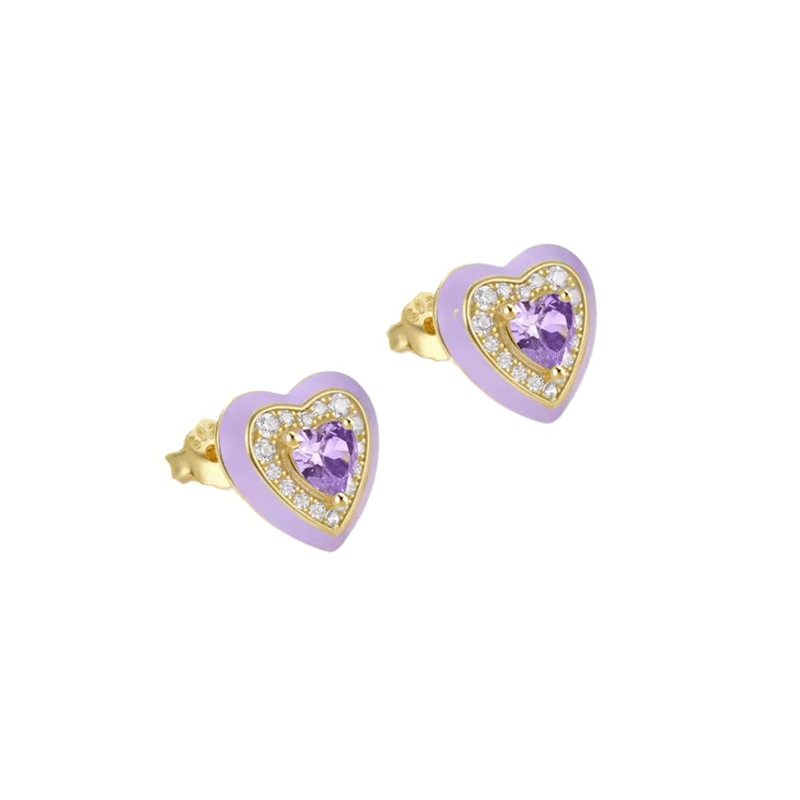 Heart Stud Earrings