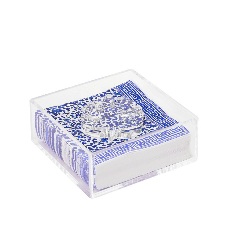 Cocktail Napkins with Holder, Twisted Up