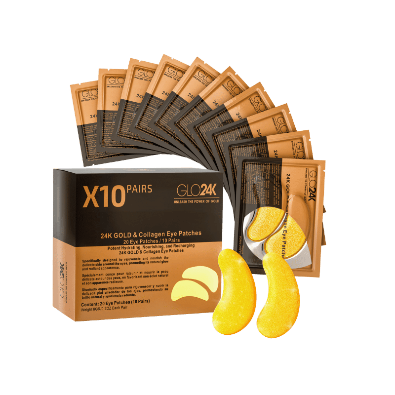 24K Gold & Collagen Eye Patches (10 Pack)