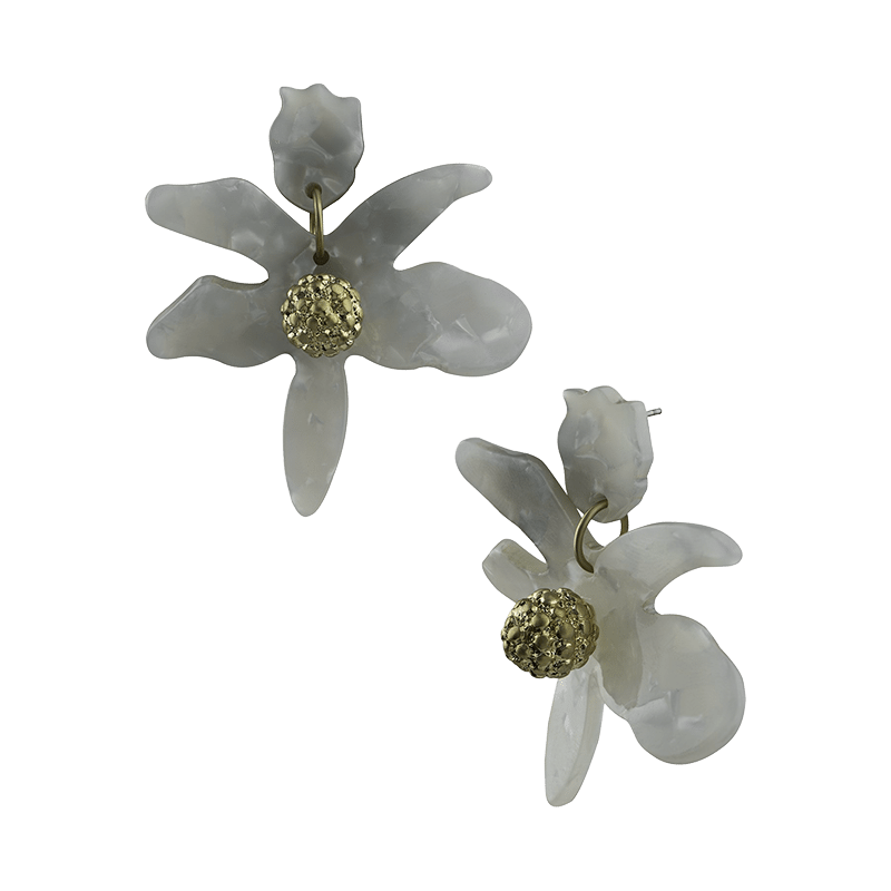 5 Pedal Modern Floral Earrings