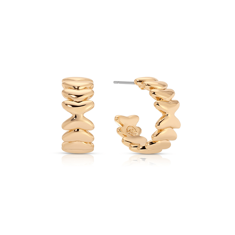 Small Metal Moderna Hoops