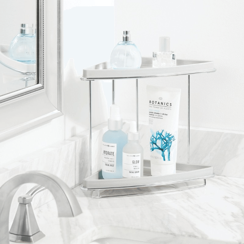 2 Tier Corner Vanity Shelf (2 Pack)