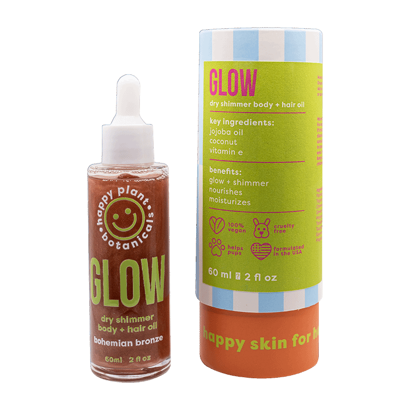 Glowdry Shimmer + Body Hair Oil
