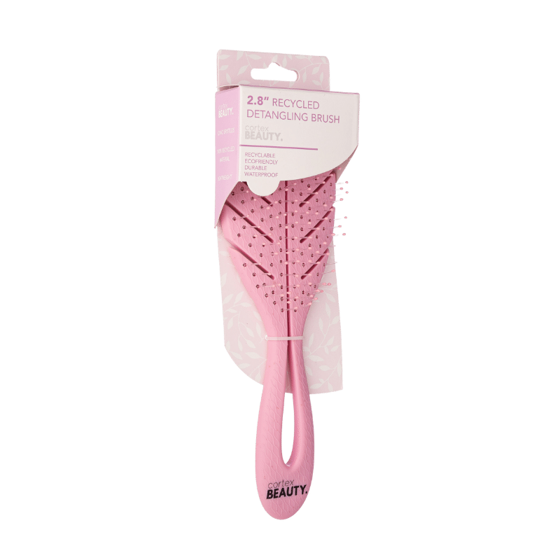 Recycled 2.8" Detangling Brush (Pink)