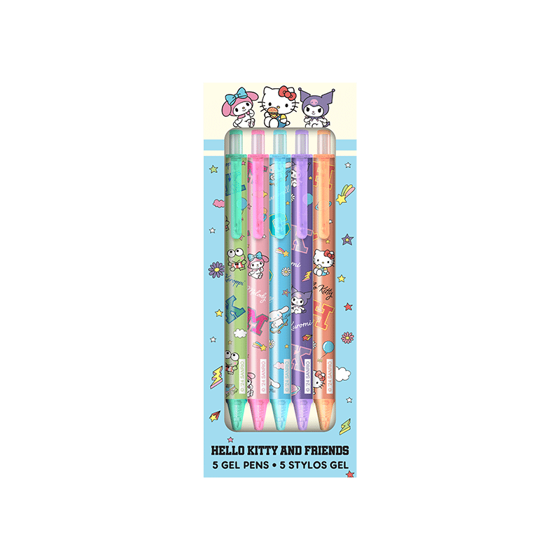 Gel Pen Set Hello Kitty and Friends