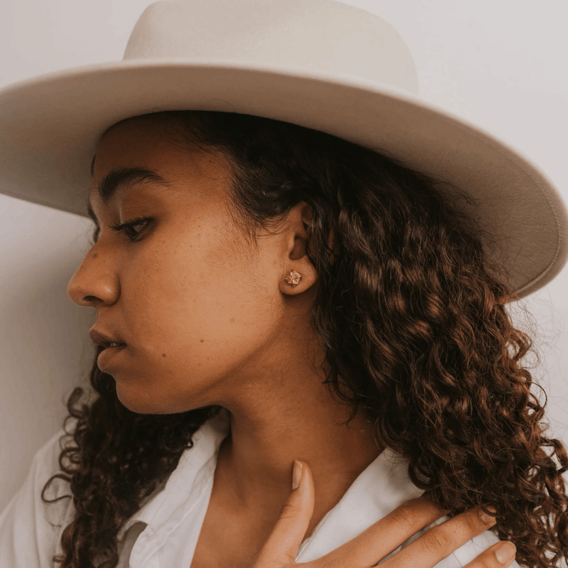 Druzy Prong Earrings