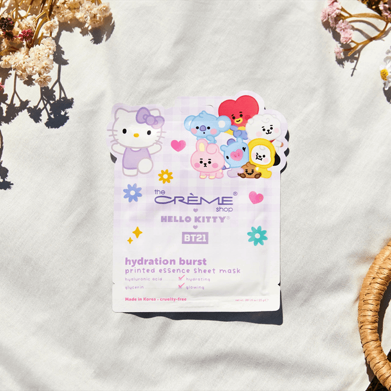 Hello Kitty & BT21 Hydration Burst Printed Essence Sheet Mask