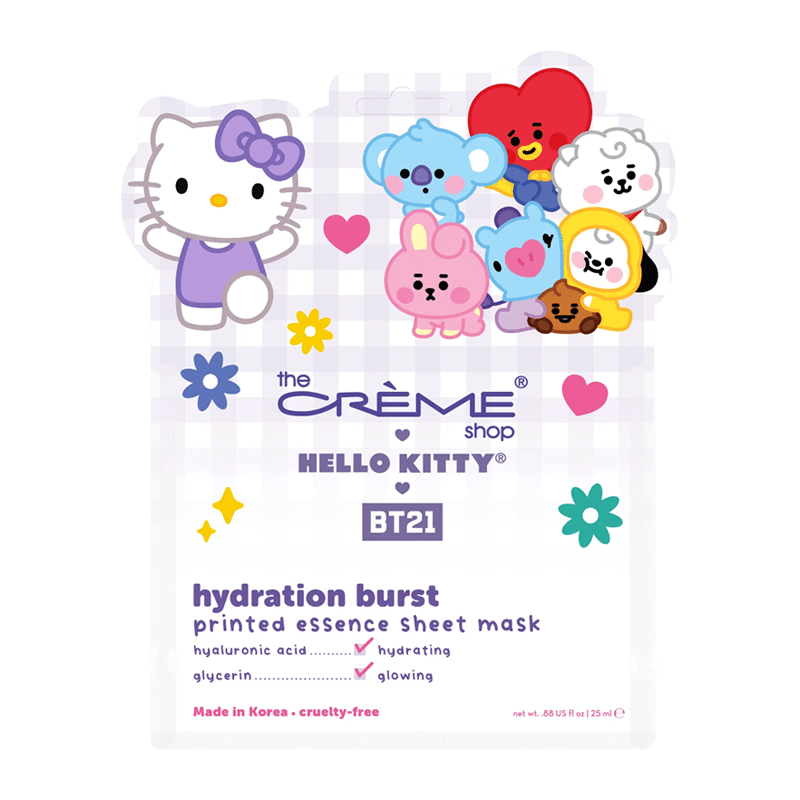 Hello Kitty & BT21 Hydration Burst Printed Essence Sheet Mask