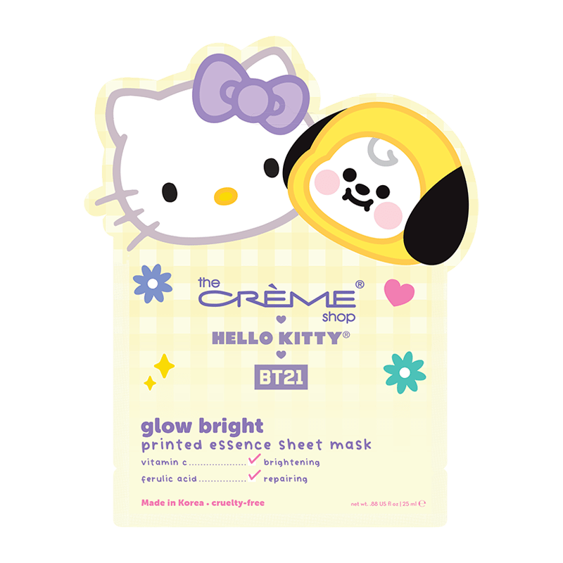 Hello Kitty & BT21 Glow Bright Printed Essence Sheet Mask