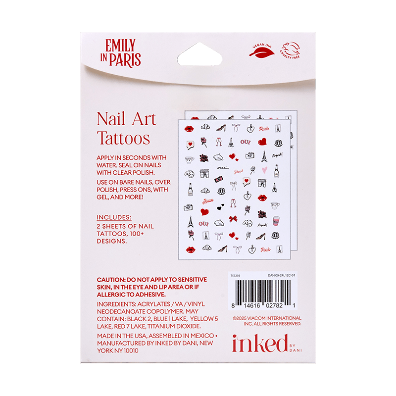 Emily In Paris: Amour Nail Art