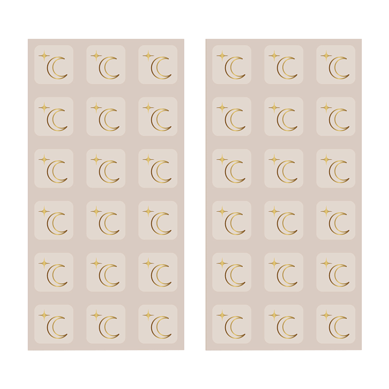 THE BIG SLEEP Melatonin Mini patches 36pk Gold Moon