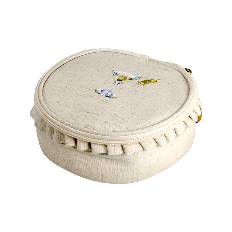 Luxe & Willow Luxe Tini Canvas Travel Jewelry Case