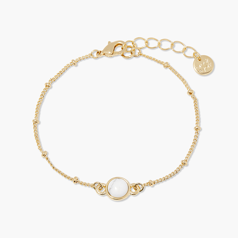 Nola Gemstone Bracelet - Howlite