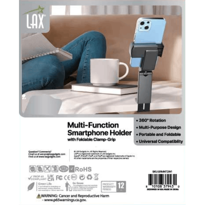 2-in-1 Phone Mount for Desktop and Car