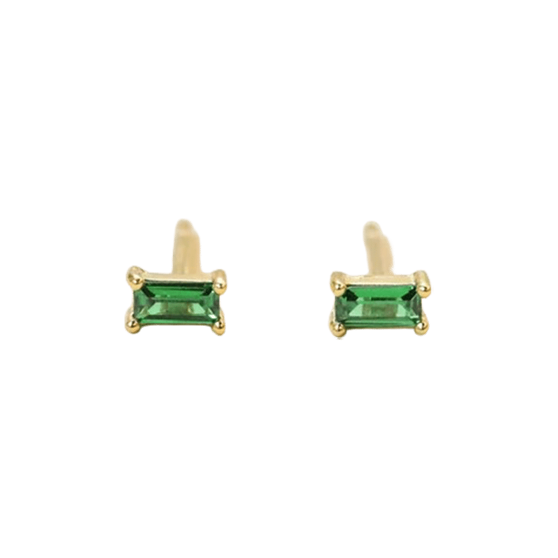 Baguette Gold Earrings