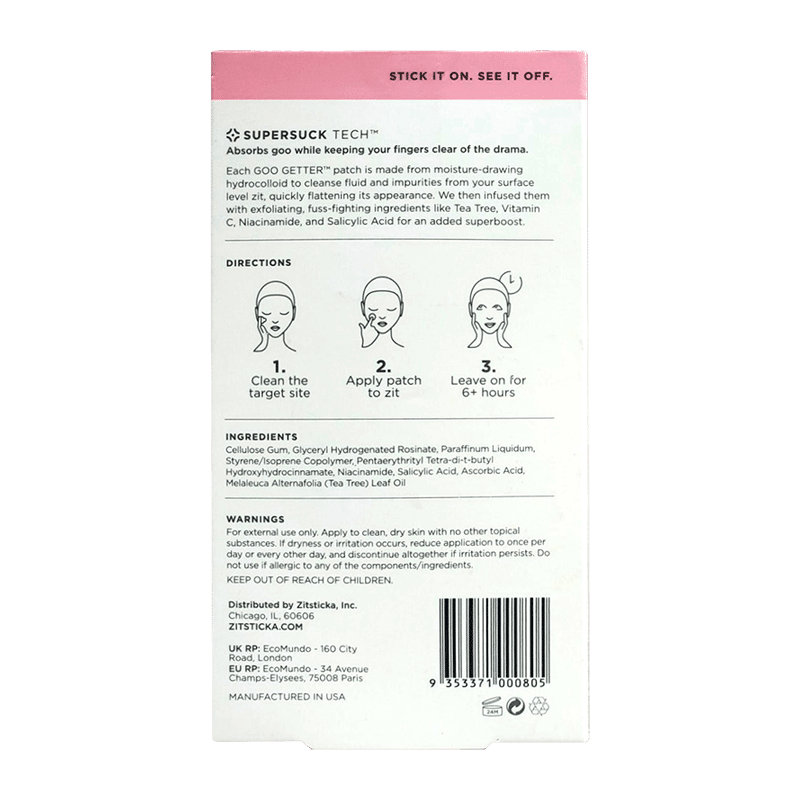 GOO GETTER™ Surface Zit Hydrocolloid Patch
