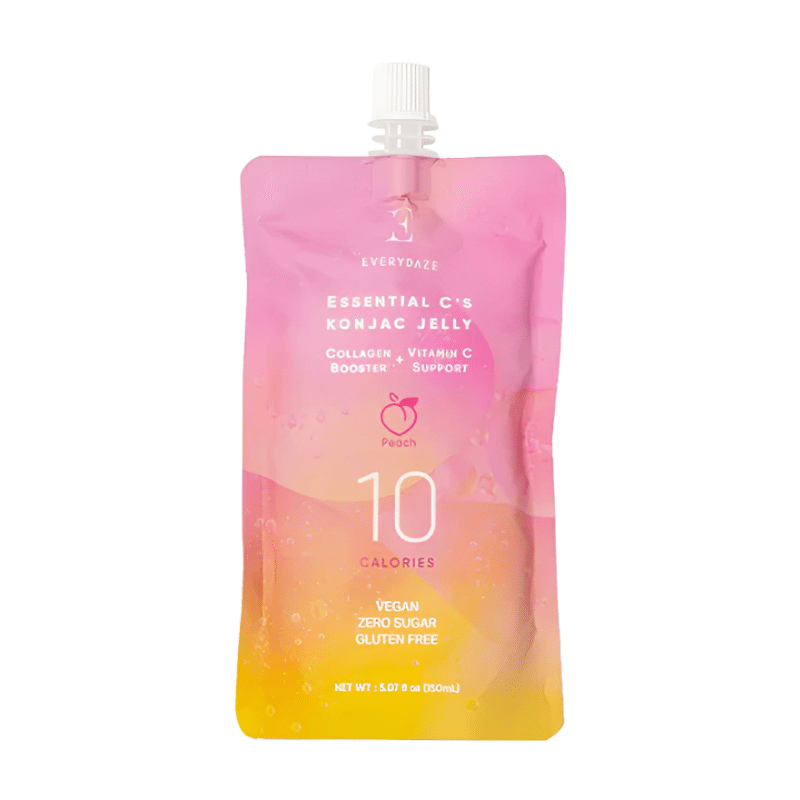 Essential C's Konjac Jelly with Collagen + Vitamin C - Peach (10 Pack)