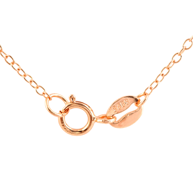 Sterling Silver Ruby Rose Pendant