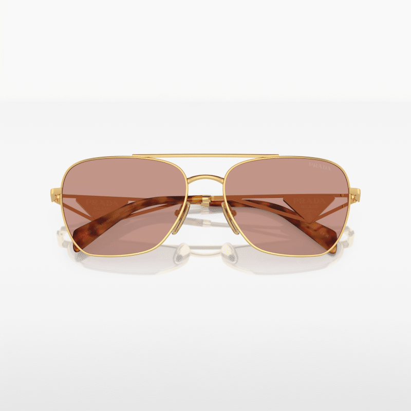 Golden Pillow Frame Sunglasses