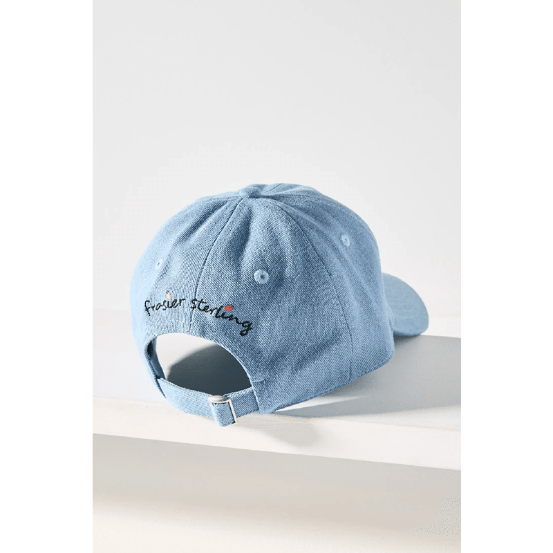 Summer Fruits Denim Hat (Indigo Blue)