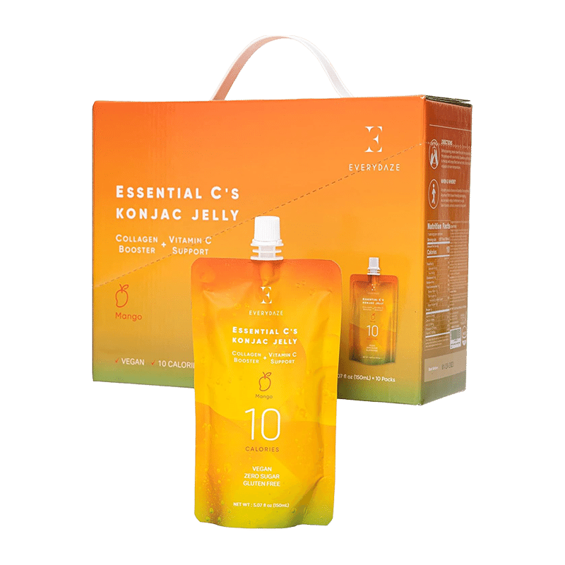 Essential C's Konjac Jelly with Collagen + Vitamin C - Mango (10 Pack)