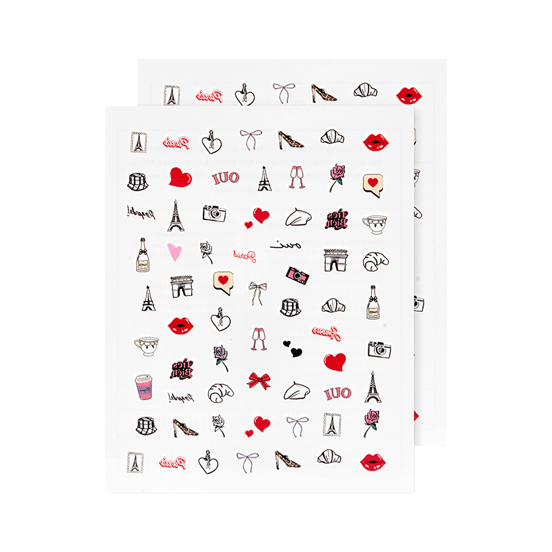 Emily In Paris: Amour Nail Art