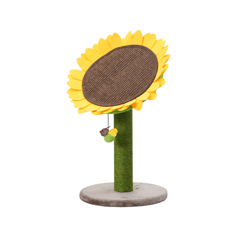Yellow Sunflower Cat Scratching Post