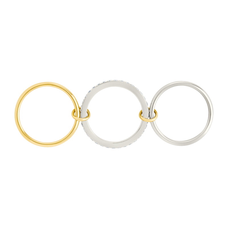 Edda Linked Stacking Ring Set