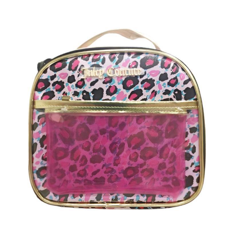 Leopard Pattern Pu Rounded Case Organizer