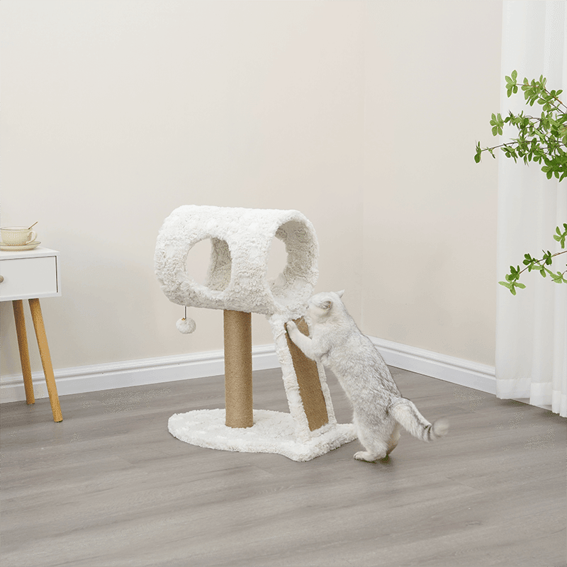 Space Needle Fish-Shaped Cat Perch