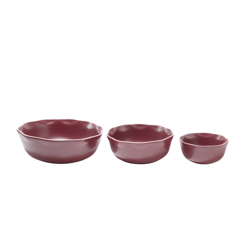 Set of 3 Wavy Bowls